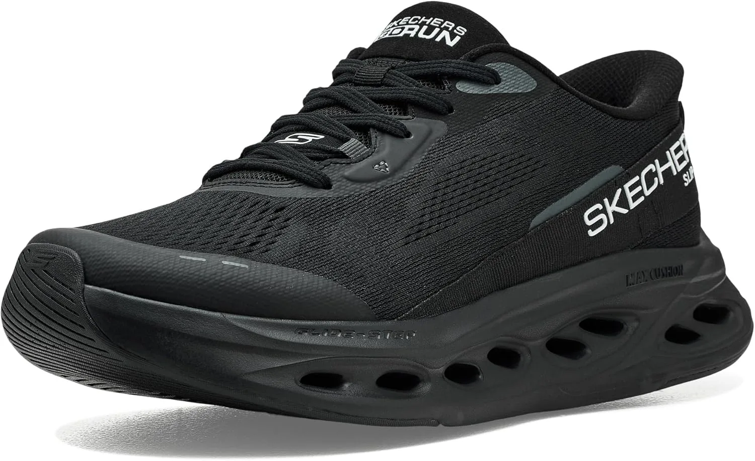 Кроссовки Skechers Men's Max Cushioning Glide Step Advert Hands Free Slip In Trainers, черный