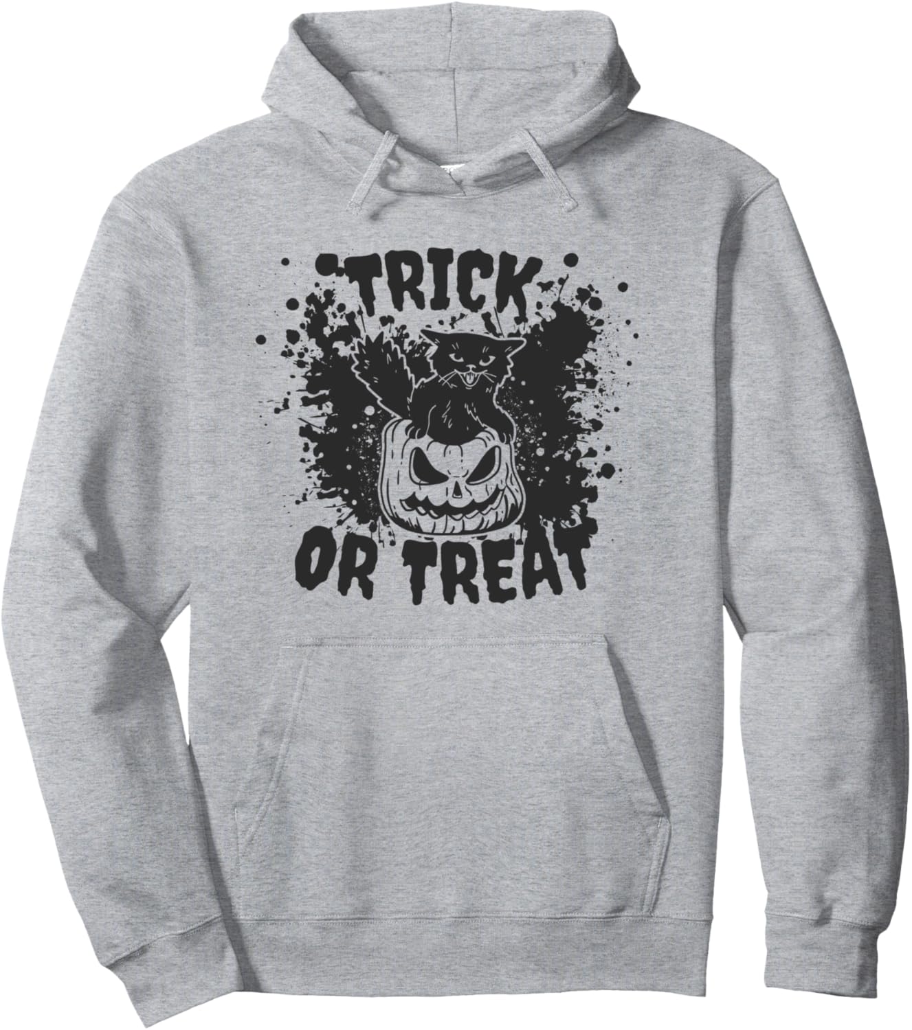 

Толстовка с надписью «Trick or Treat» Trick Or Treat Halloween Design, серый