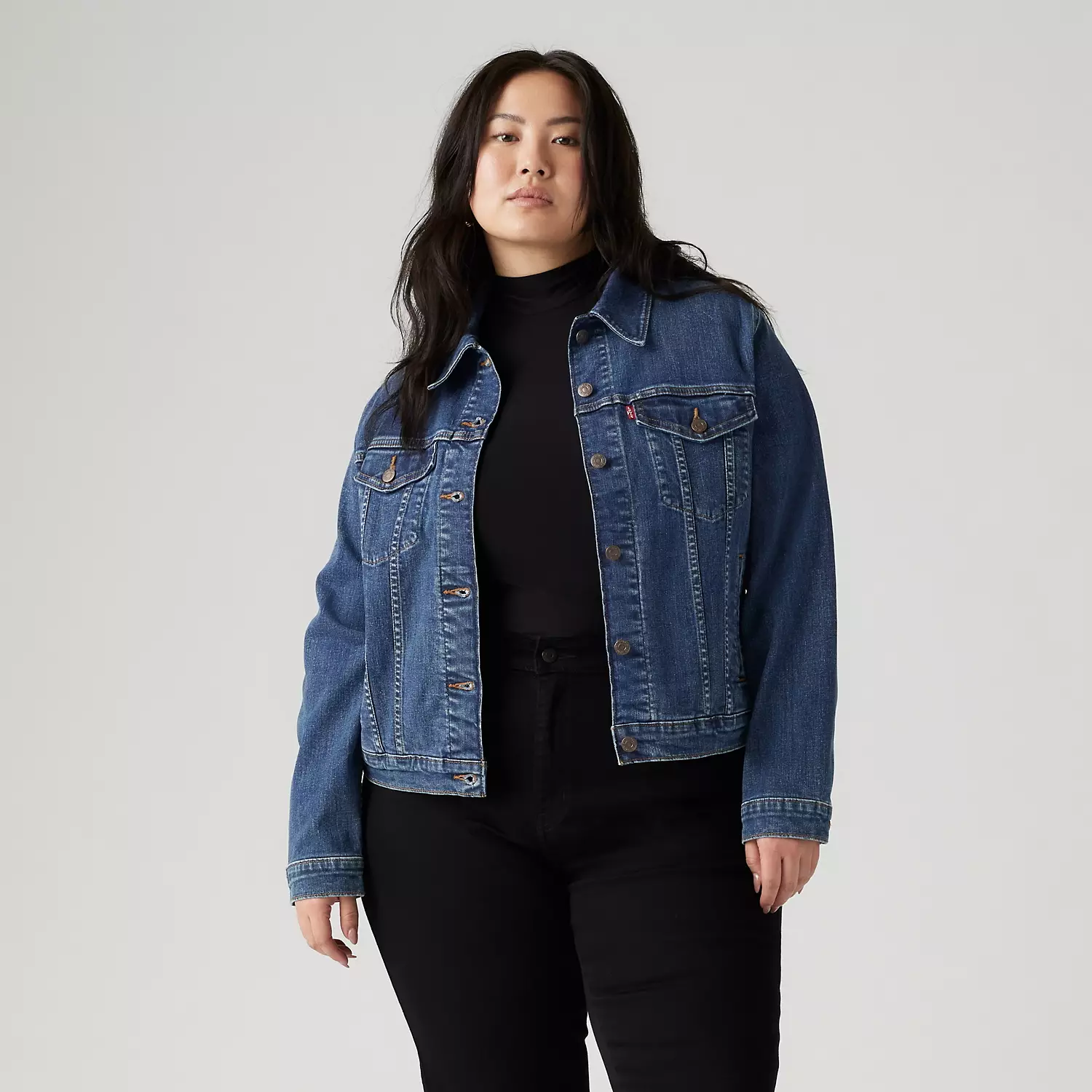 

Оригинальная куртка дальнобойщика (большие размеры) Levi's, цвет See Her Run - Medium Wash, Серый, Оригинальная куртка дальнобойщика (большие размеры) Levi's, цвет See Her Run - Medium Wash