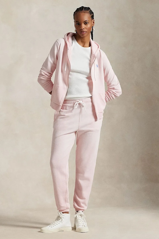 

Хлопковые спортивные брюки Polo Ralph Lauren, розовый