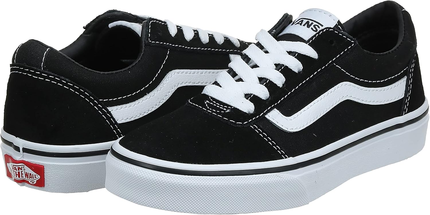 Vans мужские кроссовки Ward, Suede Canvas Black White, 6.5, (Suede Canvas) Black/White — фото 2