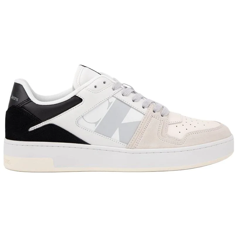 CKJ CALVIN KLEIN JEANS Кроссовки для скейтбординга мужские low top Moon White/Space Black — фото 3