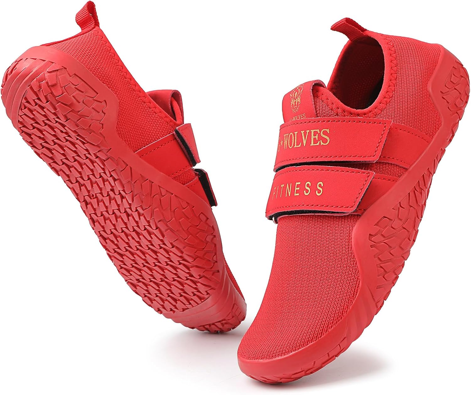 

Кроссовки для фитнеса, обувь для становой тяги, кросс-тренинговые кроссовки для мужчин и женщин Skerxut, красный