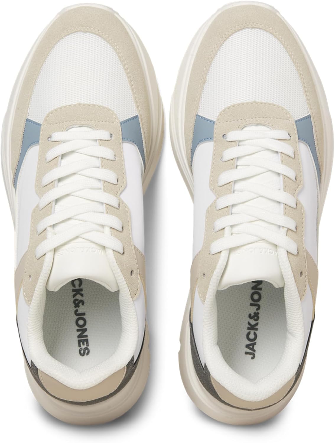 Мужские кроссовки Jack Jones Smart Casual Jfwaspire Pu Runner Noos Jack & Jones, Moonbeam — фото 2