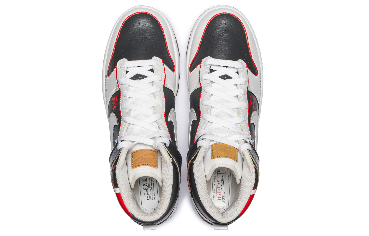 

Кроссовки Nike Dunk Skateboarding Shoes Men High-top Gray, серый
