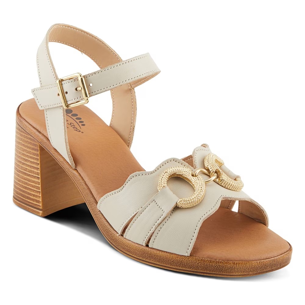 Босоножки на толстом каблуке Spring Step, bone