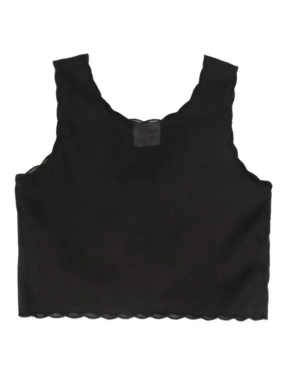 

Топ с фестонами Forte Forte, черный