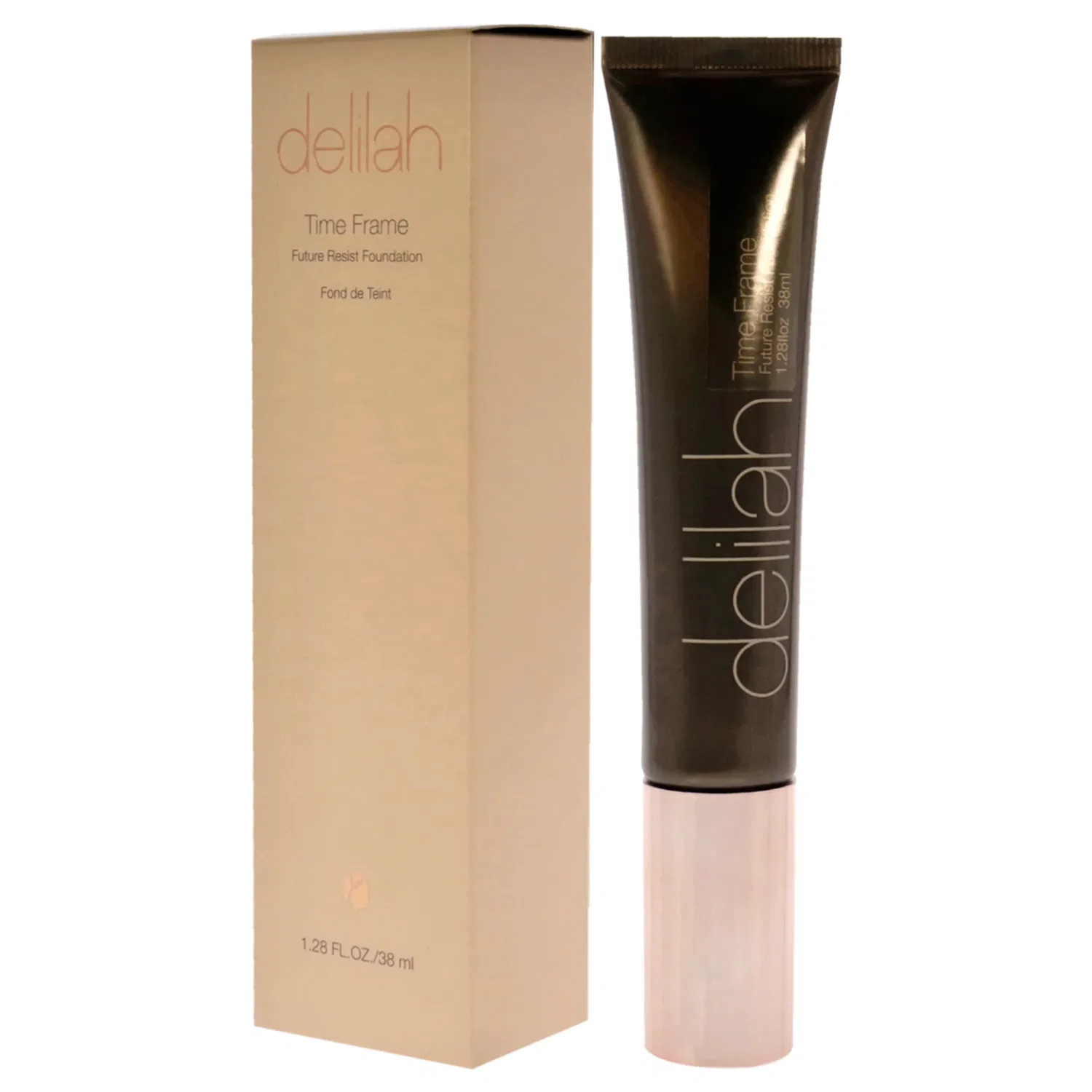 Тональный крем Time Frame Future Resist Foundation SPF 20 - Nutmeg от Delilah for Women - 1,28 унции, коричневый — фото 4