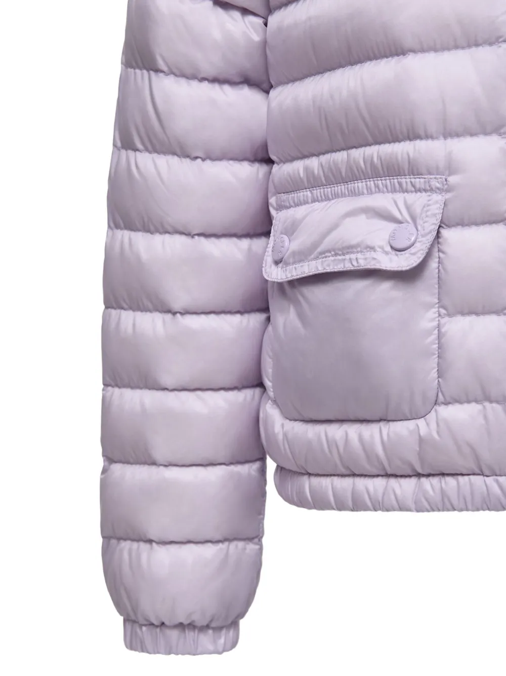 Пуховик Lans на кнопках Moncler Enfant, фиолетовый — фото 2