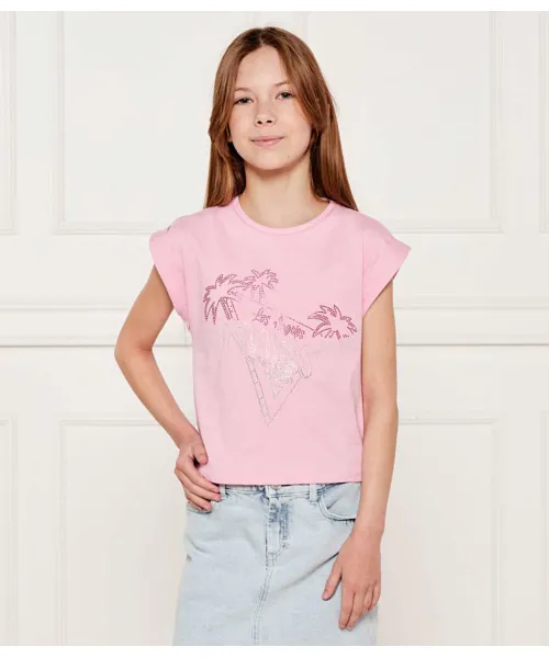 

Футболка Regular fit Guess, розовый