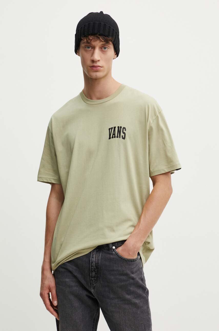 

Хлопковая футболка Vans, зеленый