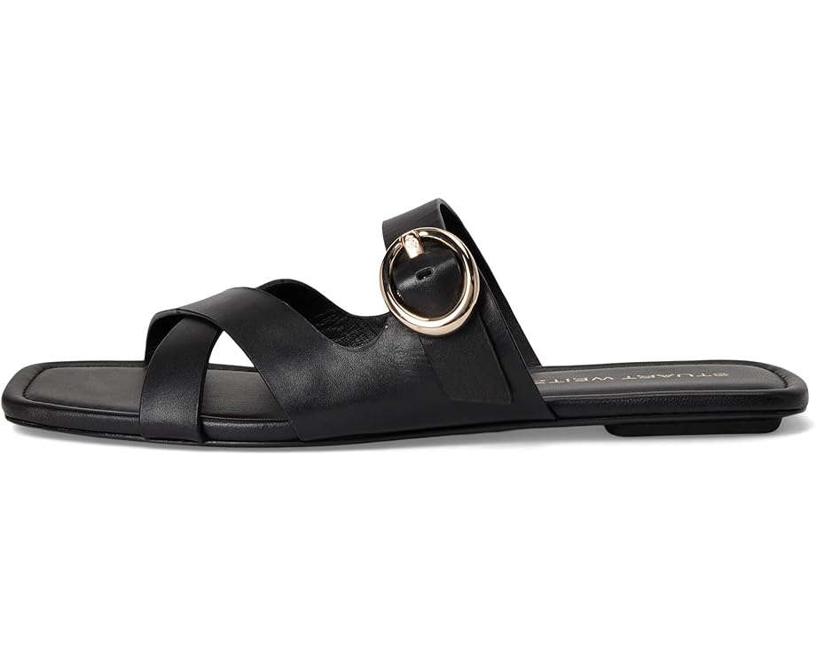 Сандалии Stuart Weitzman Villa Slide, черный — фото 4