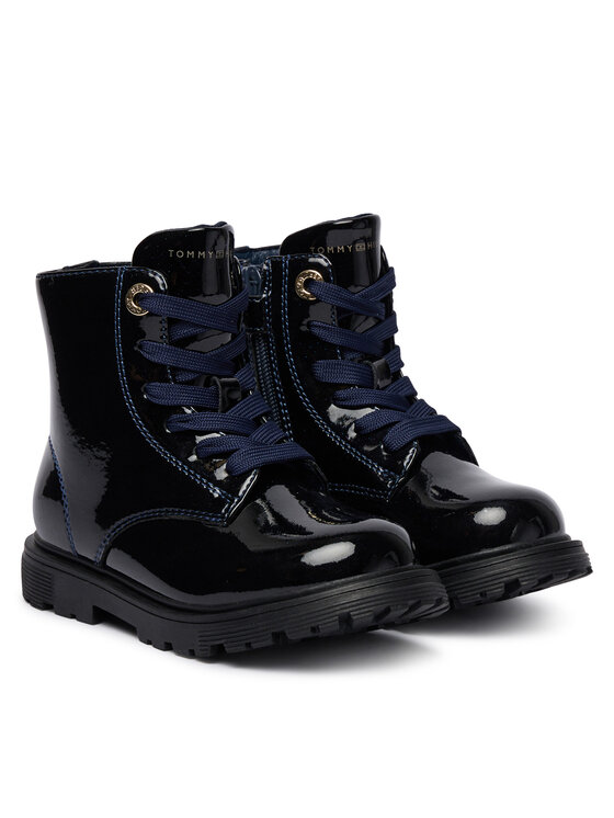 Туфли на шнуровке Lace-Up Bootie T1A5-34005-1237 M Tommy Hilfiger, синий — фото 2