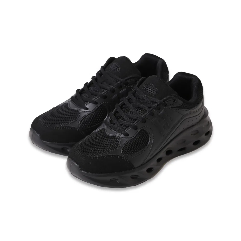 Мужские сетчатые кроссовки Ion чёрно-серые от Colemanshoes — фото 2