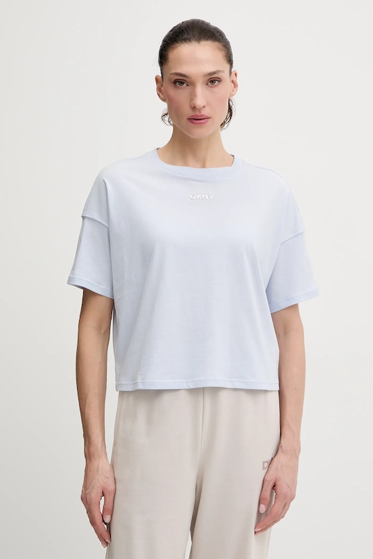 

Хлопковая футболка DKNY, синий