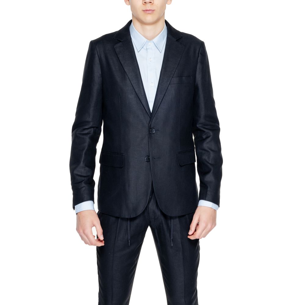 

Черный льняной костюм Antony Morato