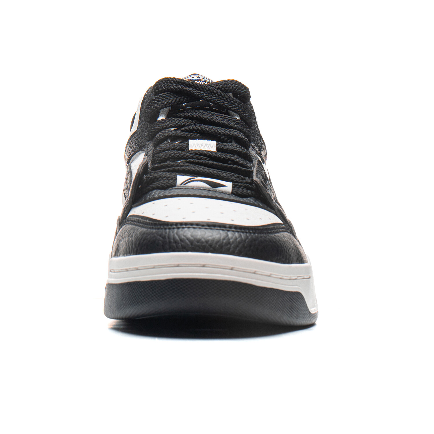 Кроссовки LINING Moonlight White HI Skateboarding Shoes Men Mid-top Black/White, черный/белый — фото 4