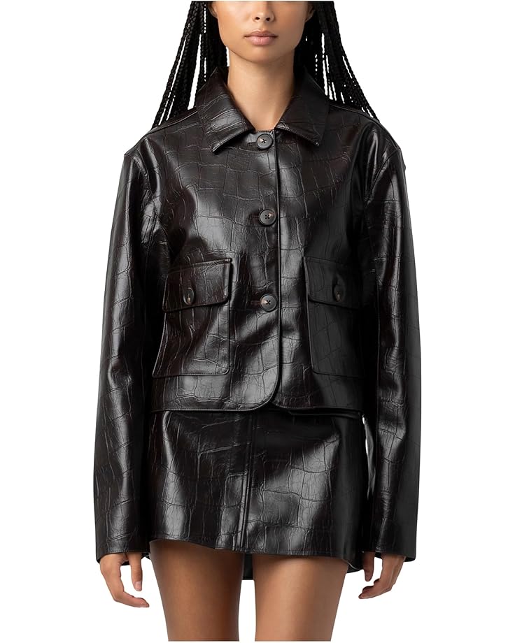 

Женский блейзер Blank NYC Leather Crocodile Printed, Inner Drive