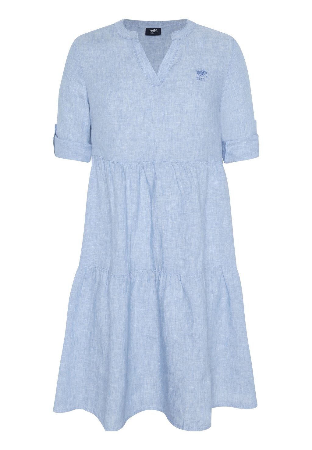 

Повседневное платье MIT SAUMVOLANTS Polo Sylt, цвет bel air blue