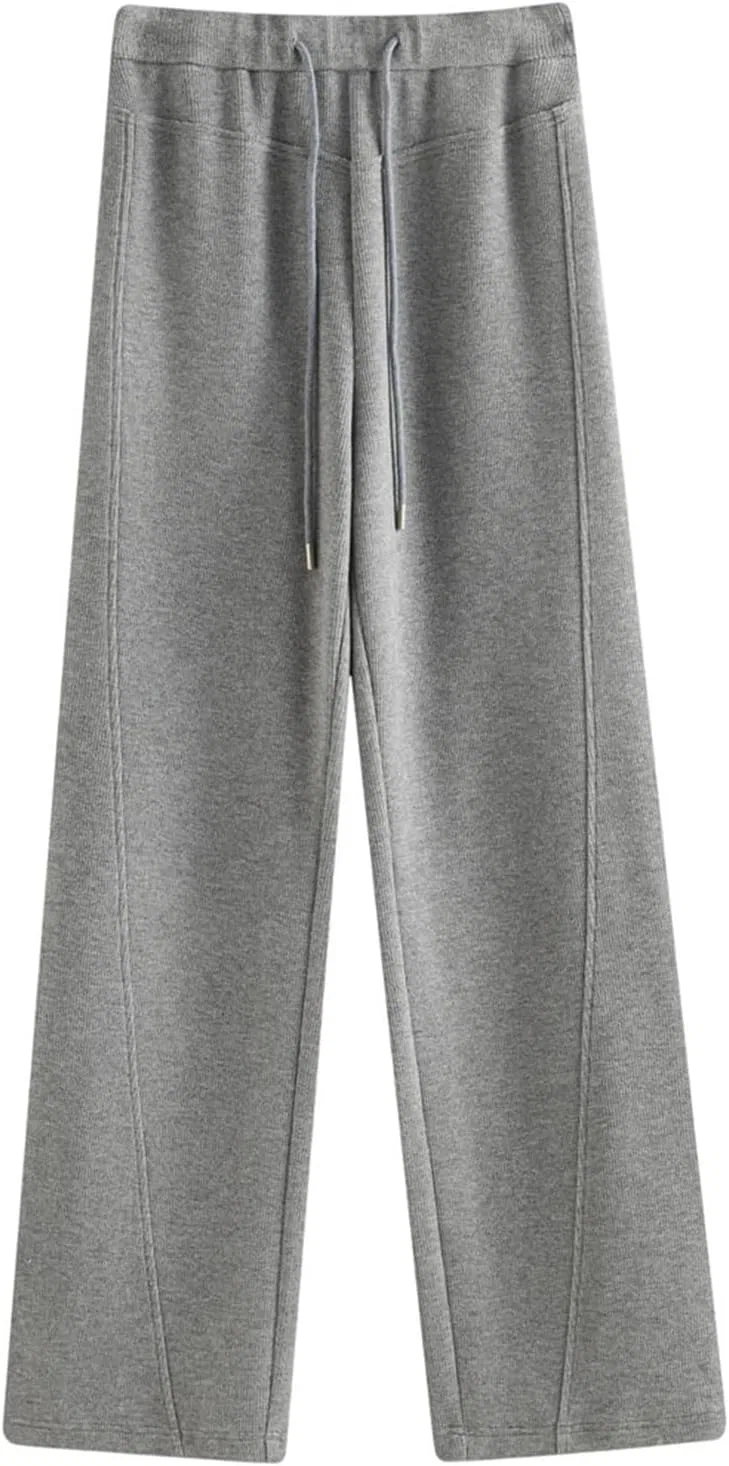 Спортивные брюки женские вязаные, Generic, Gray