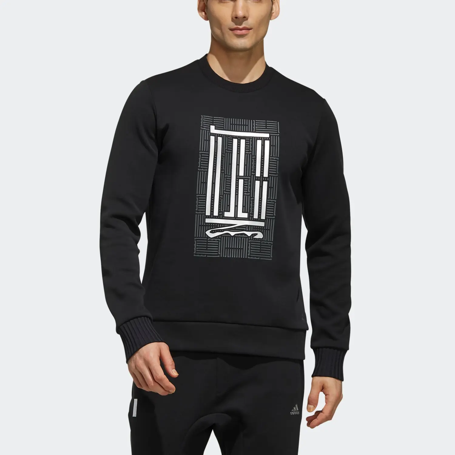 Футболка мужская черная Adidas Wuji Series — фото 4
