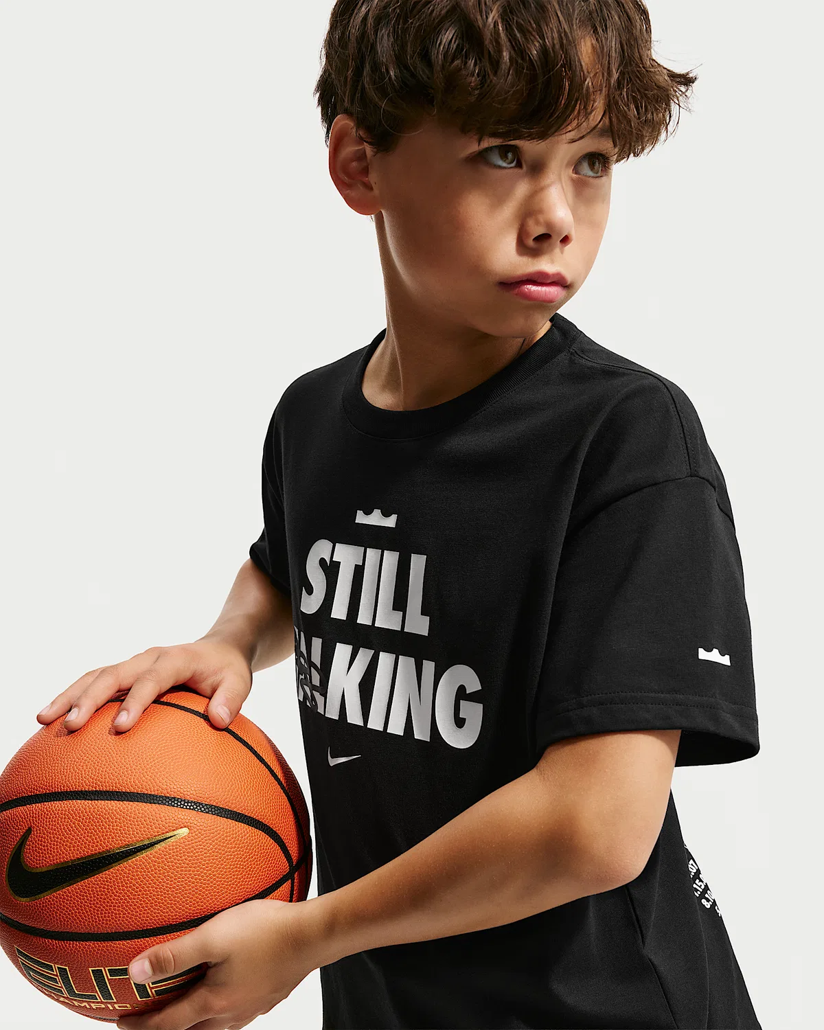 Детская футболка Max90 LeBron "Shut Up And Dribble", Black — фото 3