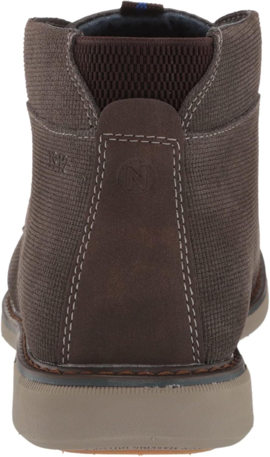 Мужские ботинки Nunn Bush Otto Plain Toe Chukka из легкой водоотталкивающей замши, серый — фото 3
