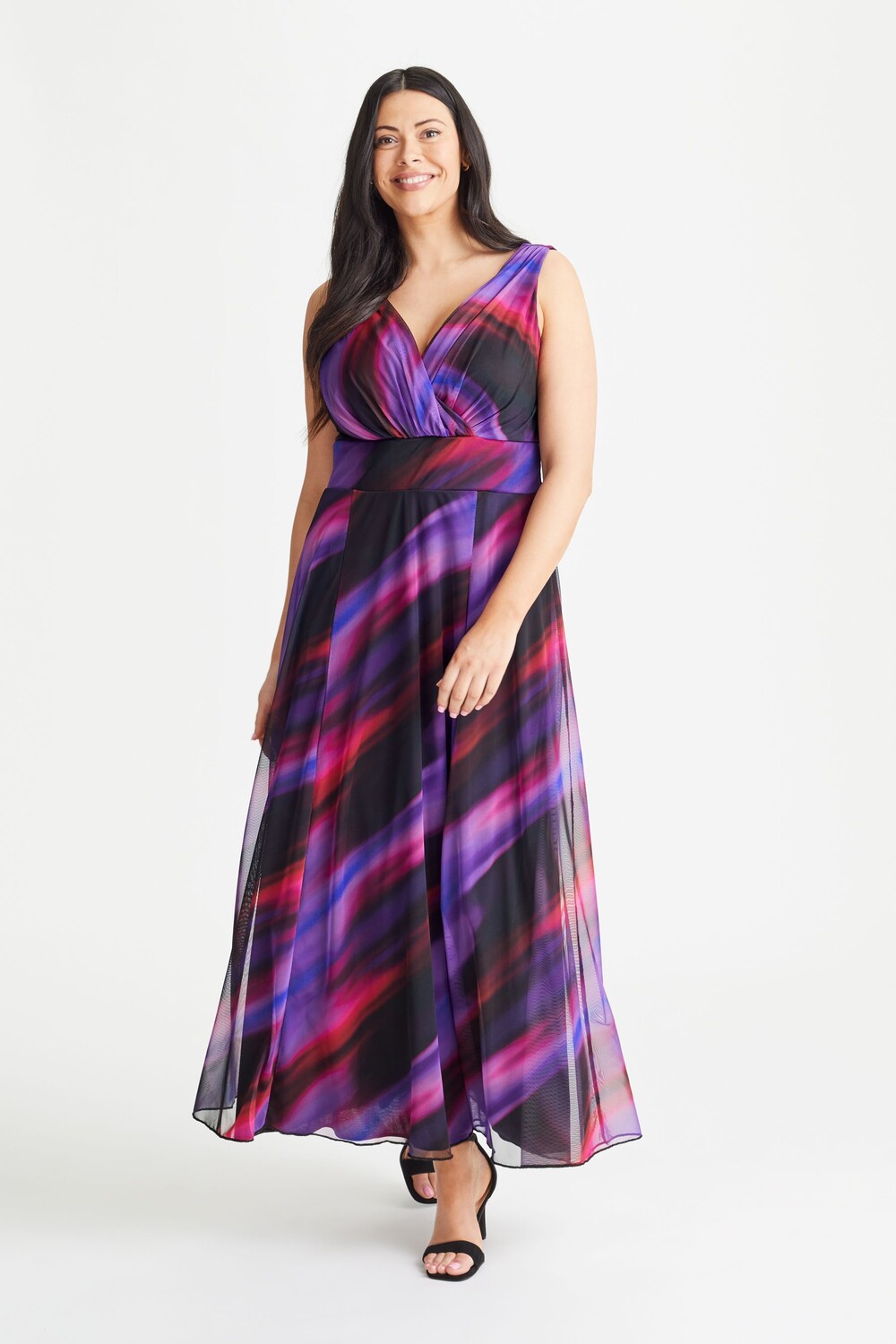 

Платье макси Scarlett &Jo Amelia с узором Scarlett & Jo, черный