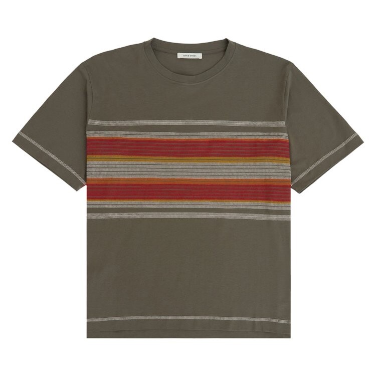 

Футболка Craig Green Flatlock Stripe T-Shirt, зеленый