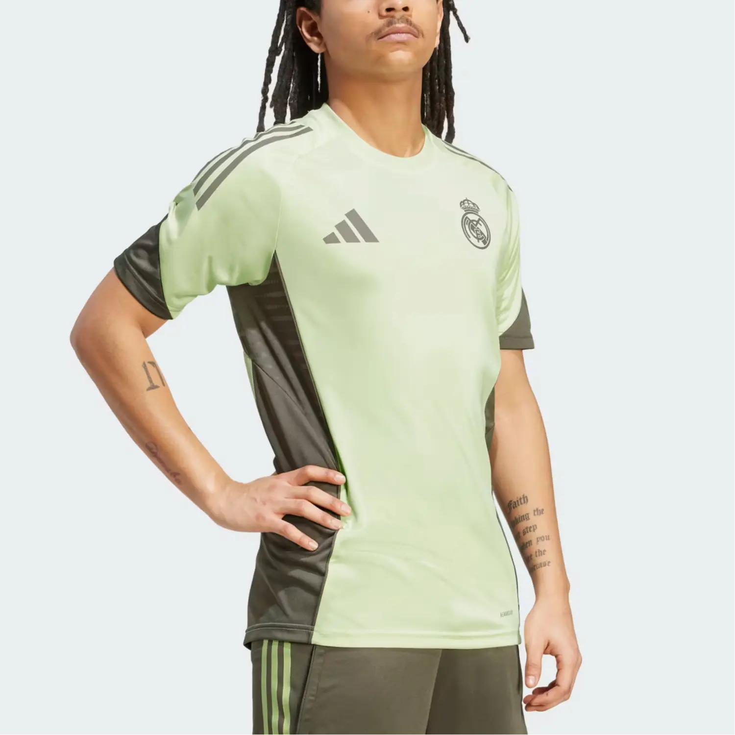 Футболка для тренировок Real Madrid Tiro 25 Competition Adidas, светло-зеленый — фото 4