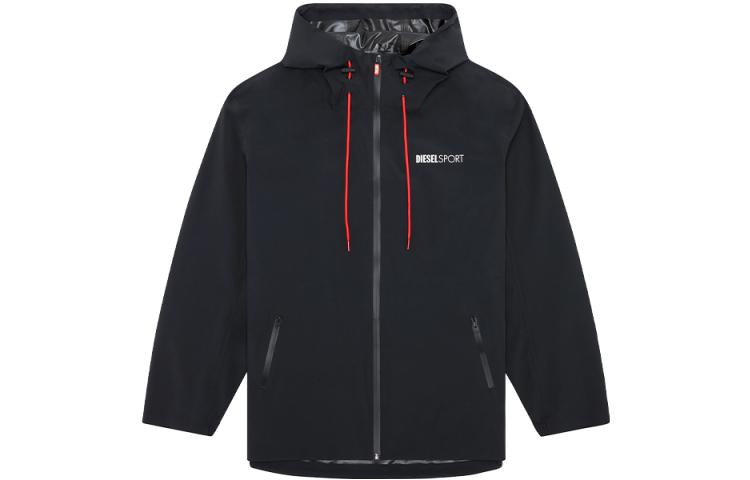 DIESEL Спортивная куртка мужская черная, Black — фото 3