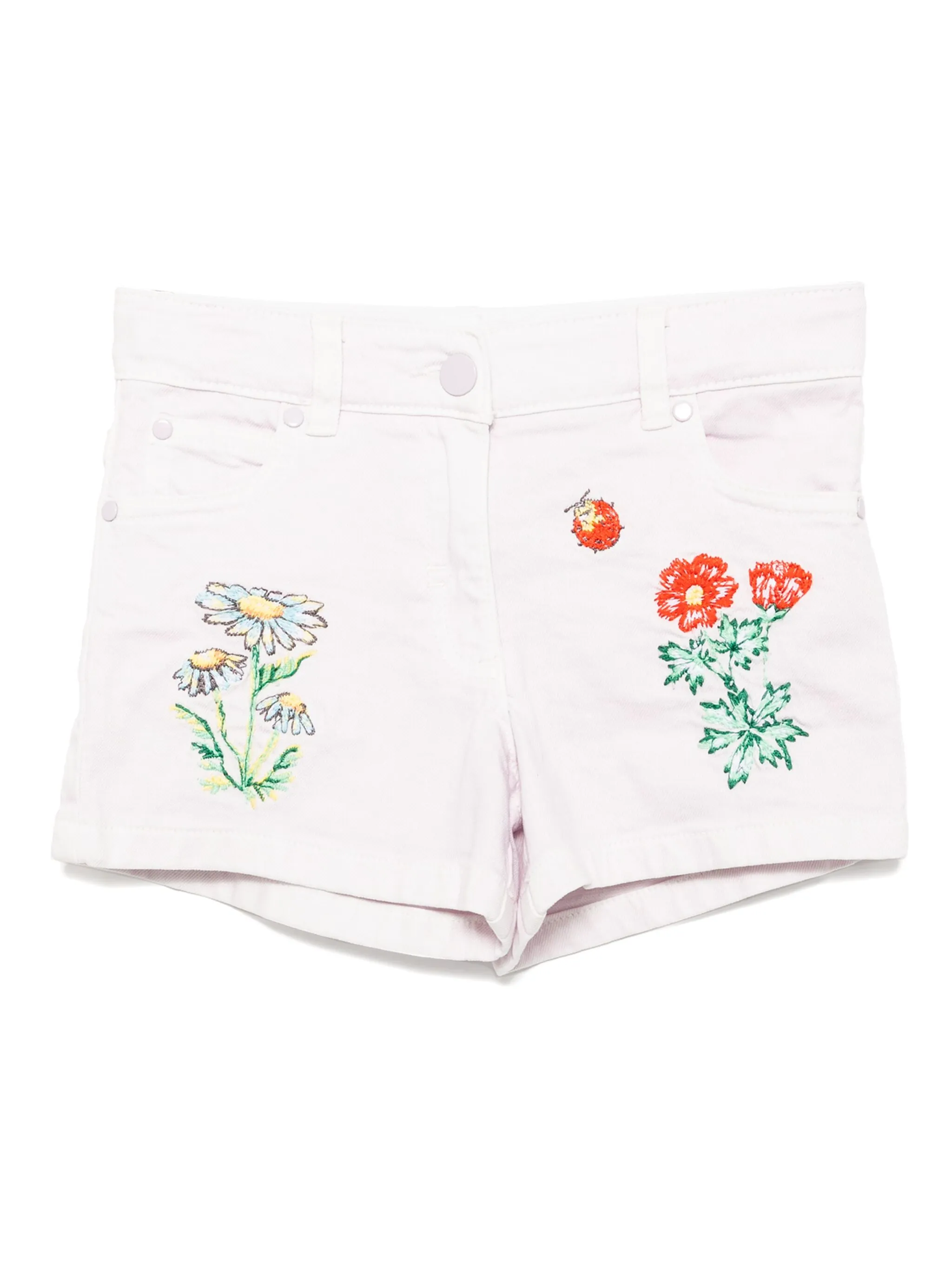 

Шорты с цветочной вышивкой Stella Mccartney Kids, фиолетовый