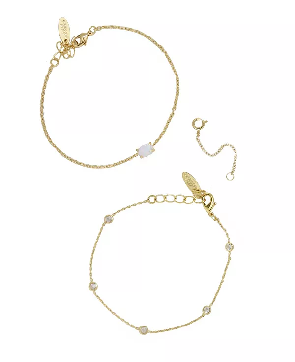 

Изящный женский браслет из опалового кристалла с удлинителем Ettika, gold