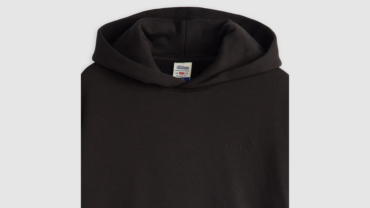 Худи Levi's Authentic Garment Dye, черный — фото 2