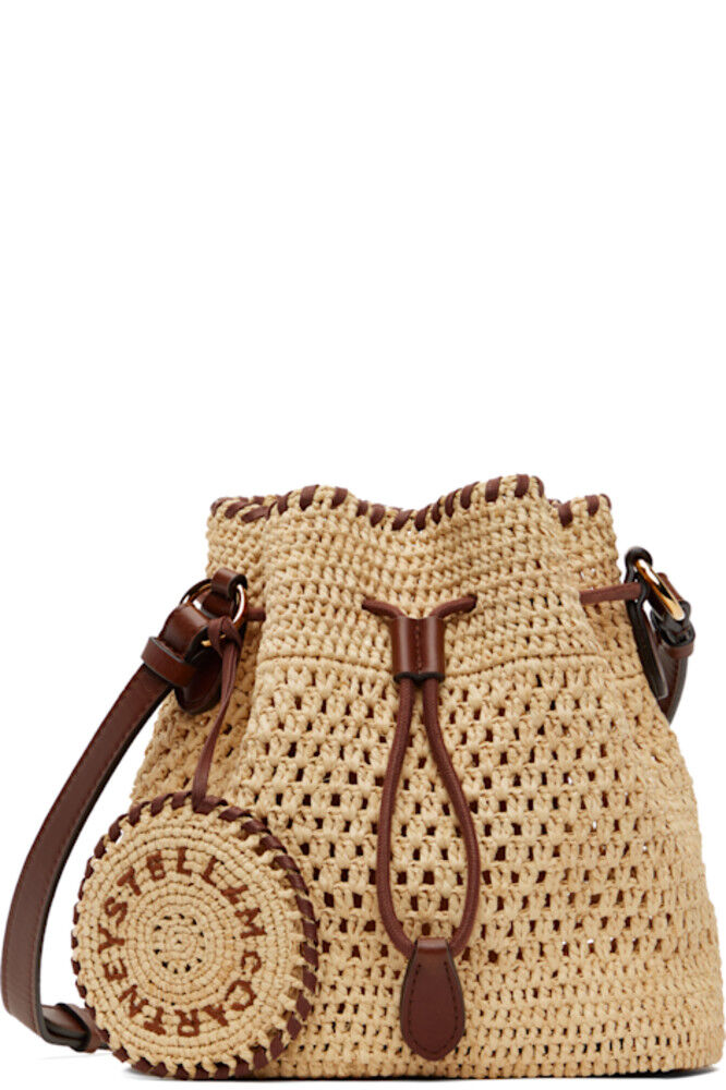 

Сумка-ведро Falabella Raffia крючком бежевого цвета Stella McCartney