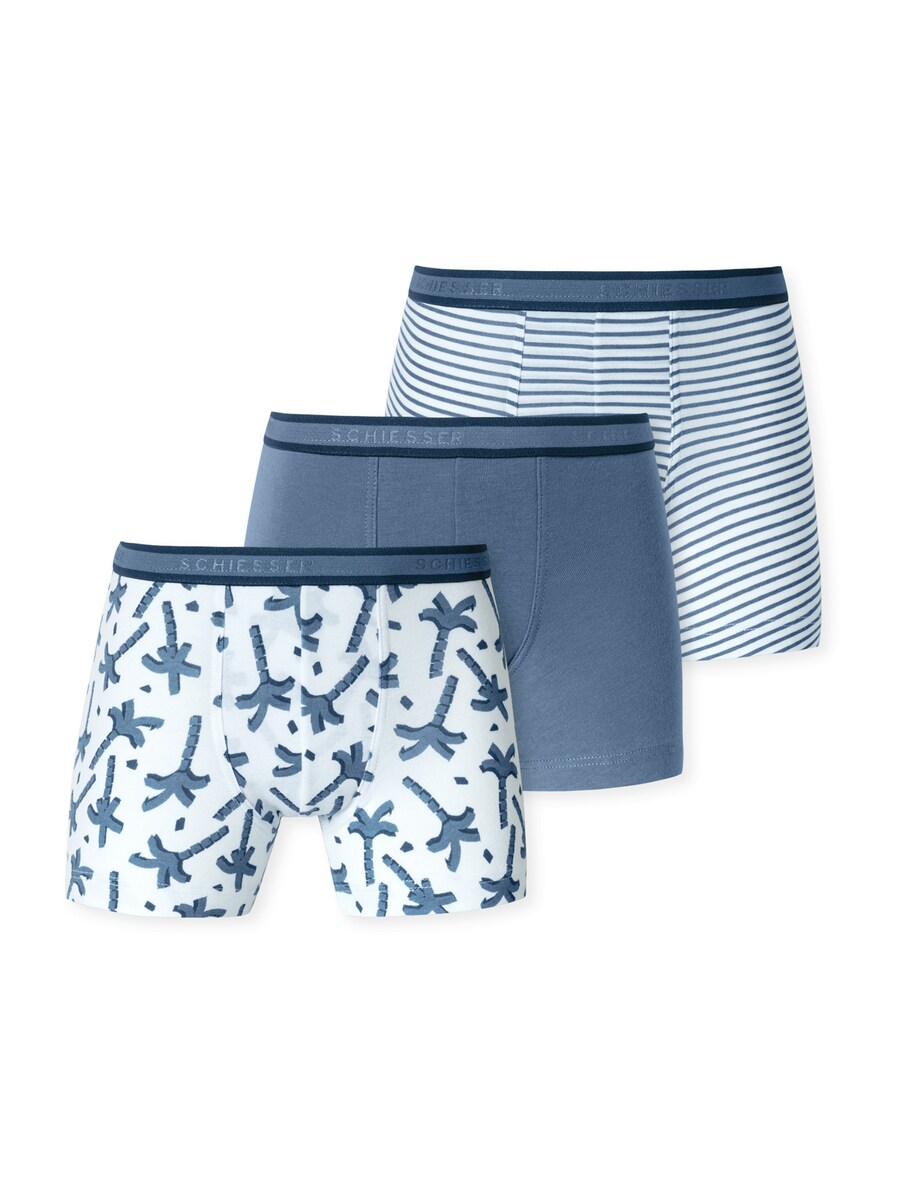 

Трусы SCHIESSER, цвет Blue denim/White
