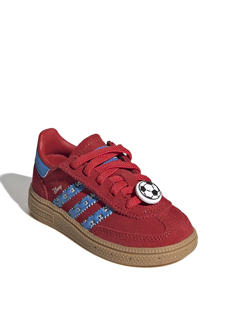 Детские кроссовки, на эластичных шнурках, модель Handball Spezial, Disney x ADIDAS, красный/синий — фото 2