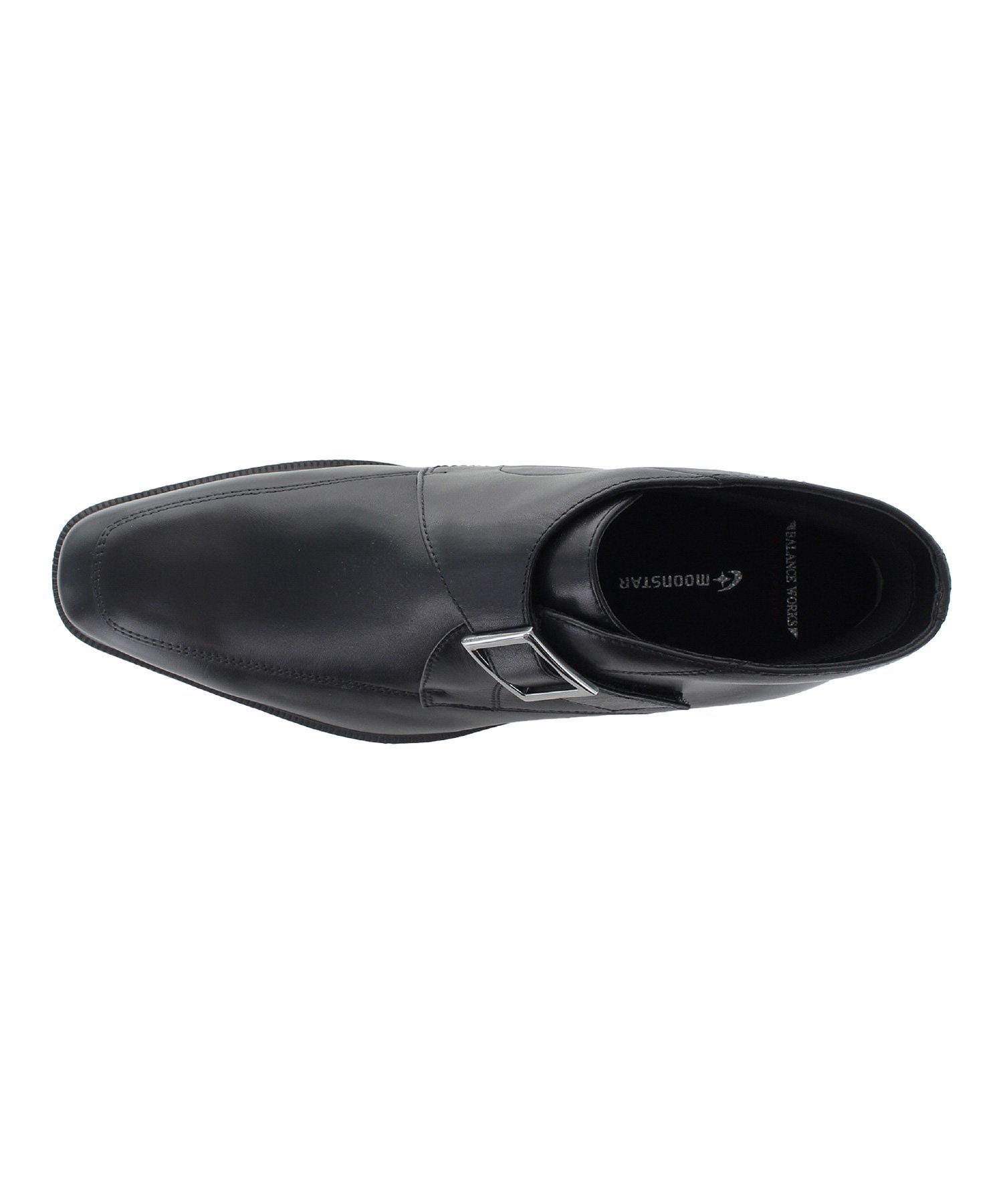 Мужские кожаные туфли MoonStar SPH4616SN с нескользящей подошвой. Balance Works, black — фото 3