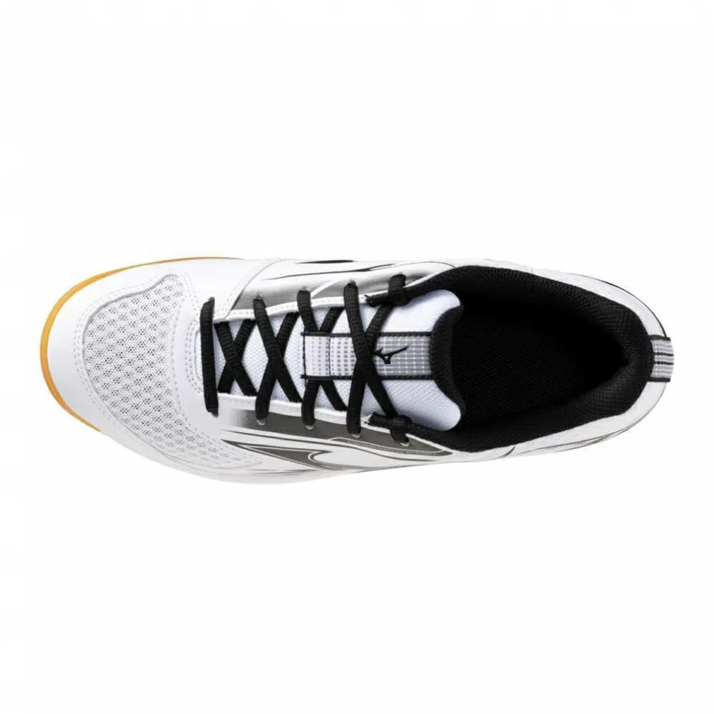 Кроссовки для настольного тенниса «Crossmatch Smash» от Mizuno, White X Black — фото 3