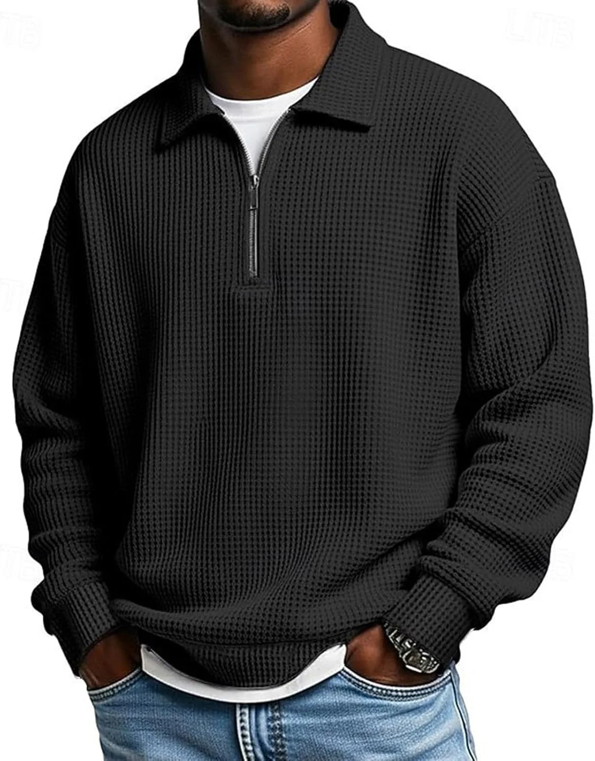 Мужская футболка-поло с длинным рукавом, Casual, S-5XL