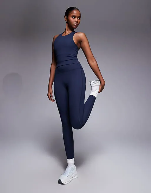 

4505 Темно-синие леггинсы для йоги с завышенной талией Icon Soft Touch - NAVY