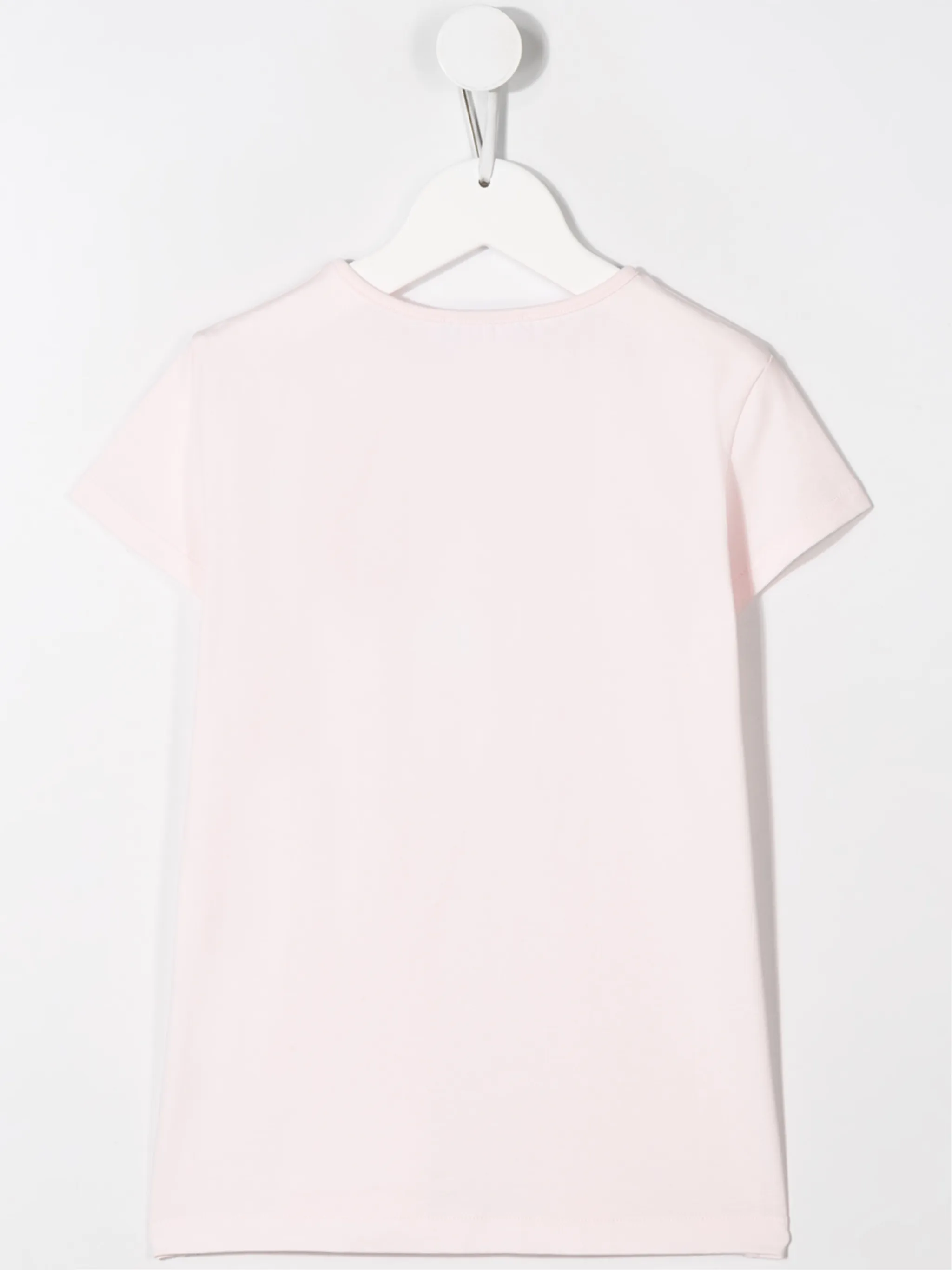 Футболка с логотипом и пайетками Lanvin Enfant, розовый — фото 2