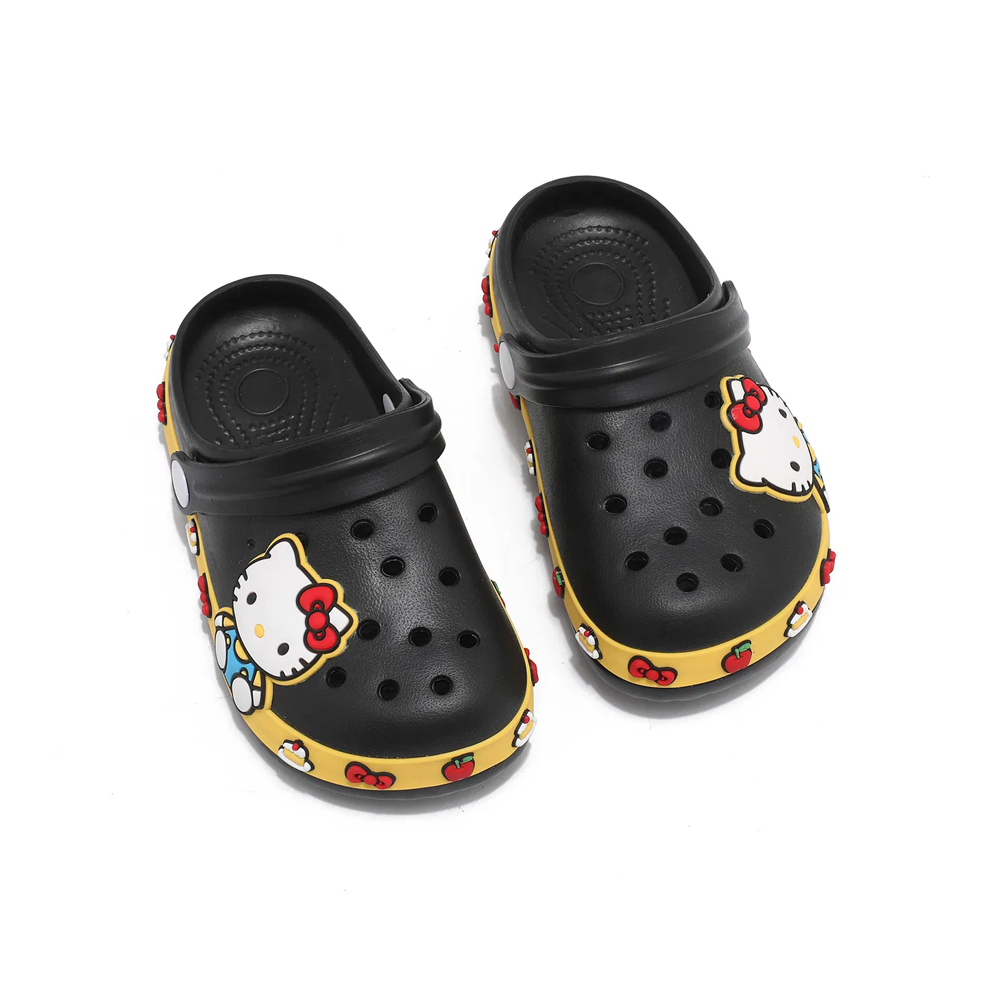 Детские сабо Sanrio Hello Kitty EVA нескользящие дышащие черные — фото 4
