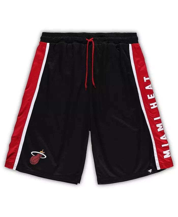 

Мужские черные шорты Miami Heat Big and Tall Referee Iconic Mesh Fanatics