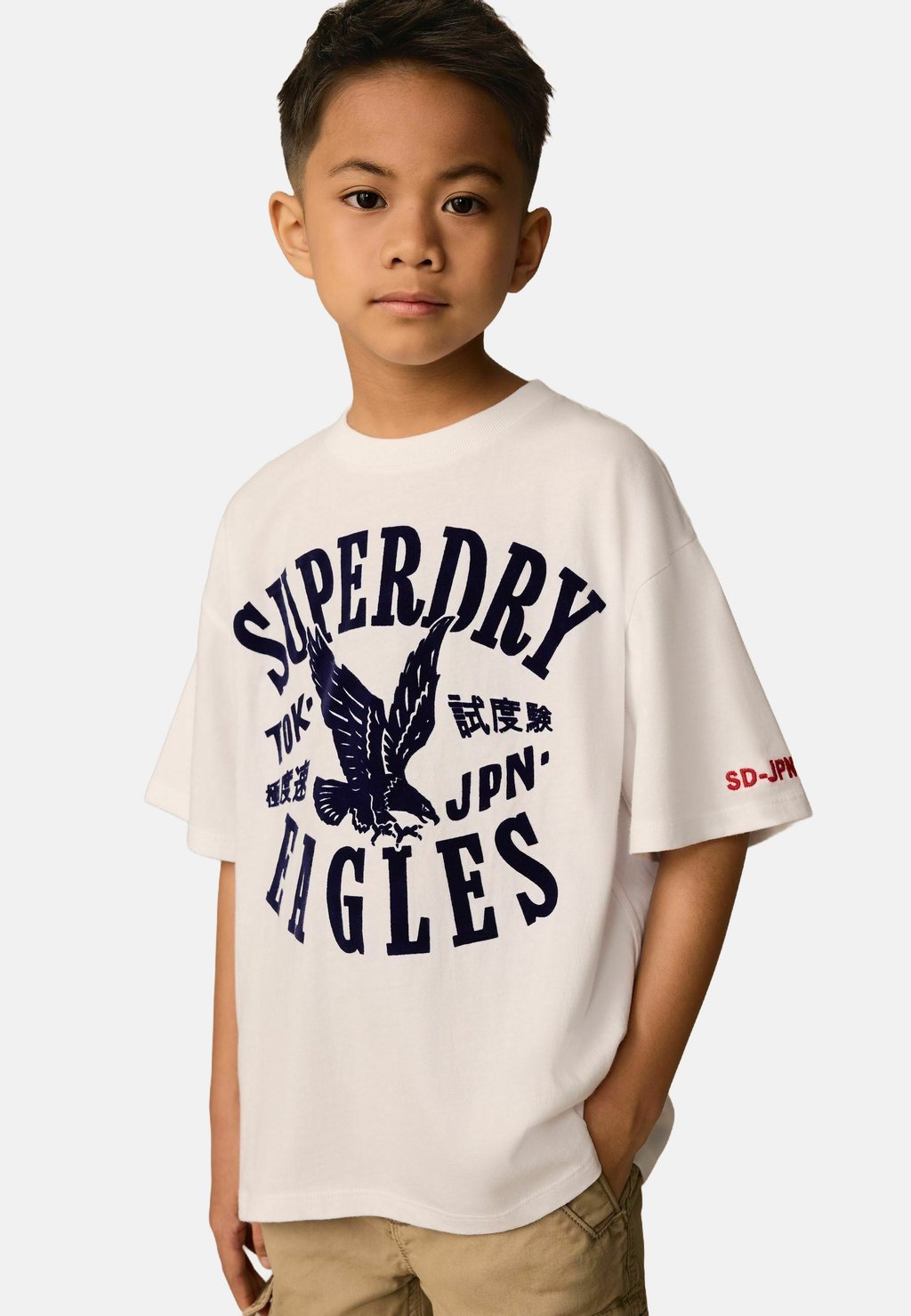 

Футболка с принтом Superdry, синий