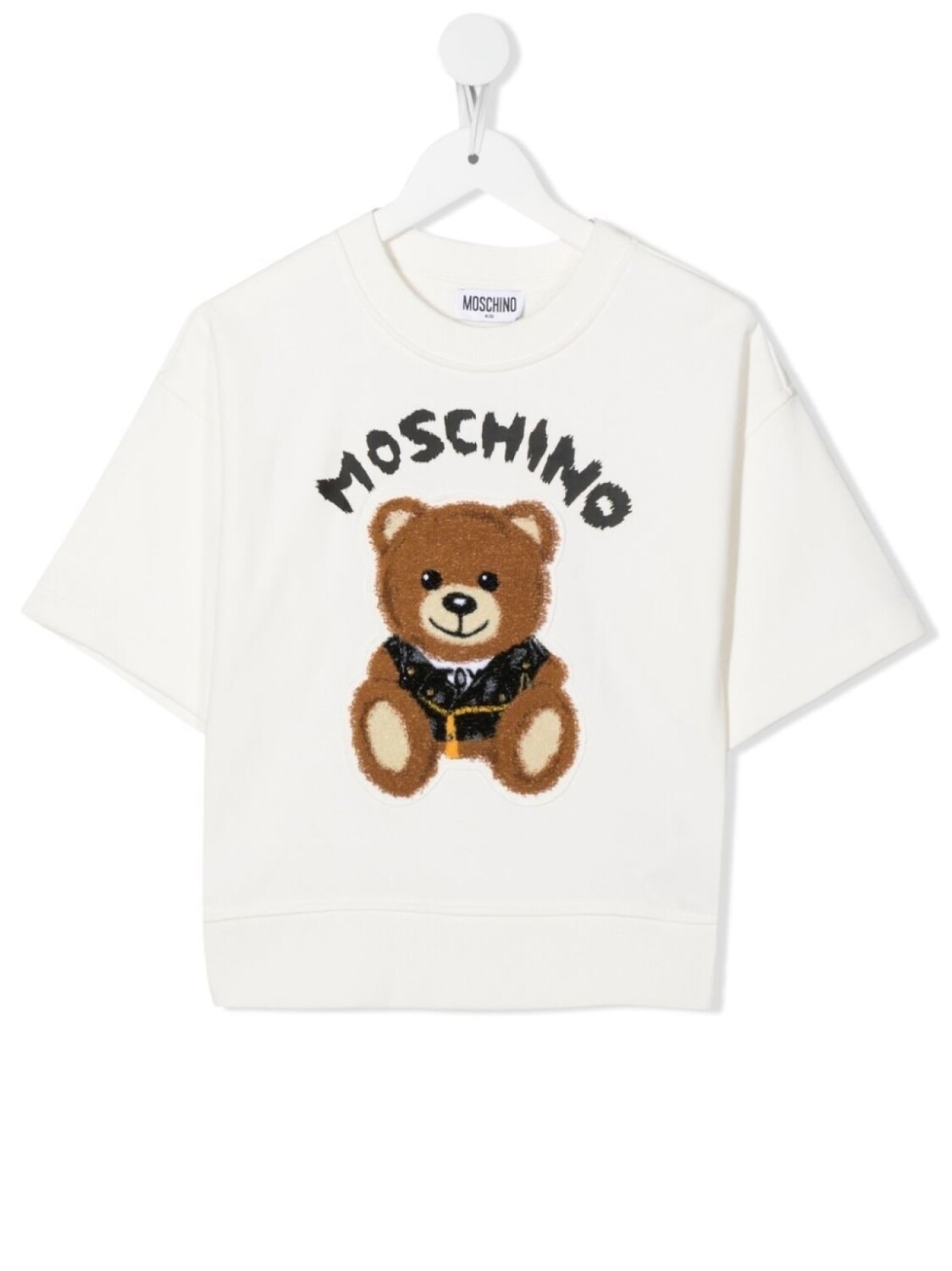 

Moschino Kids футболка с нашивкой Teddy Bear, белый