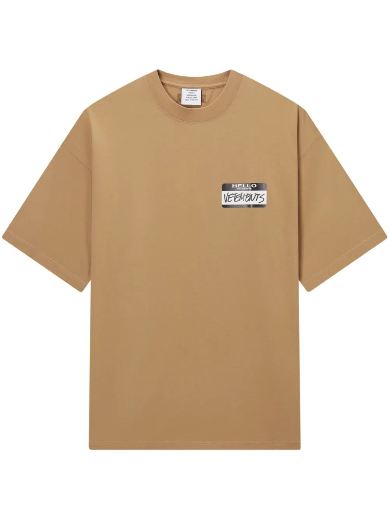 

VETEMENTS футболка с логотипом, коричневый