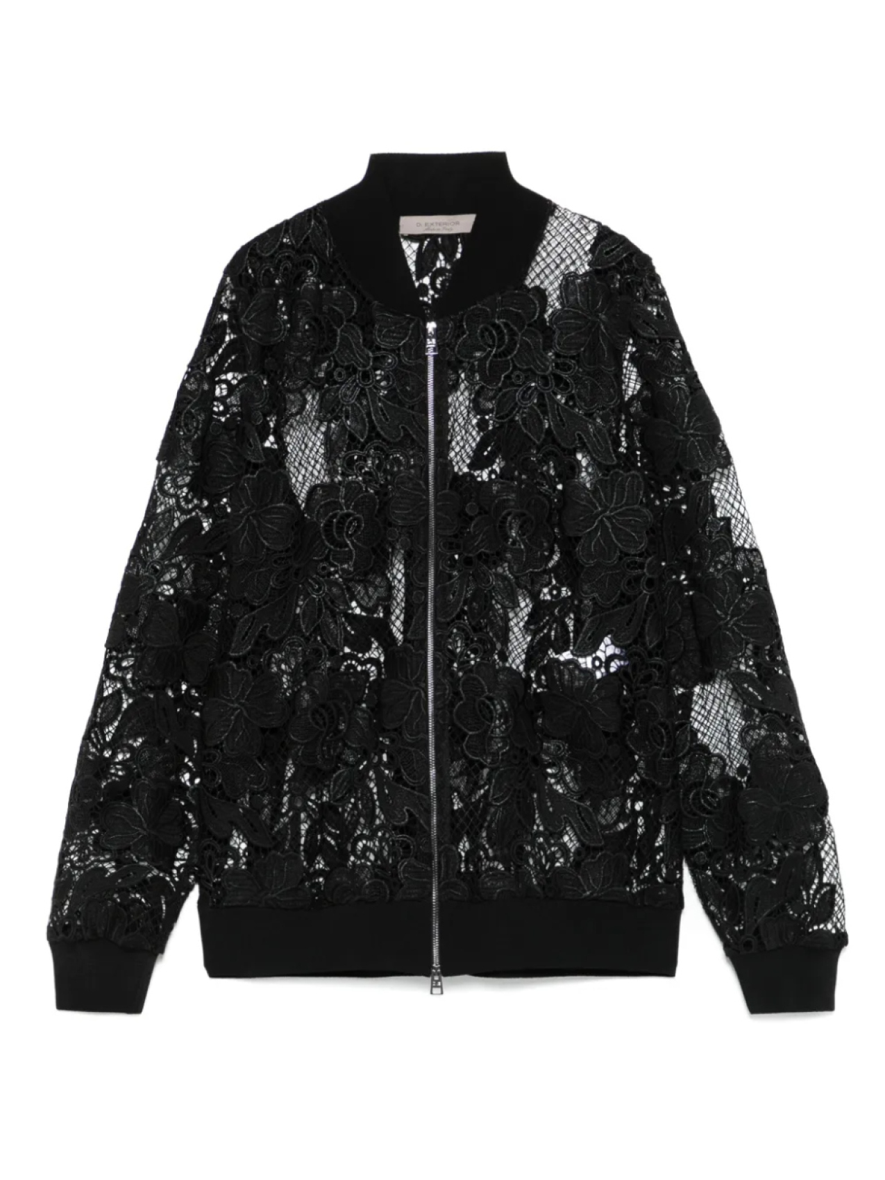 

Бомбер в технике макраме D.Exterior, черный