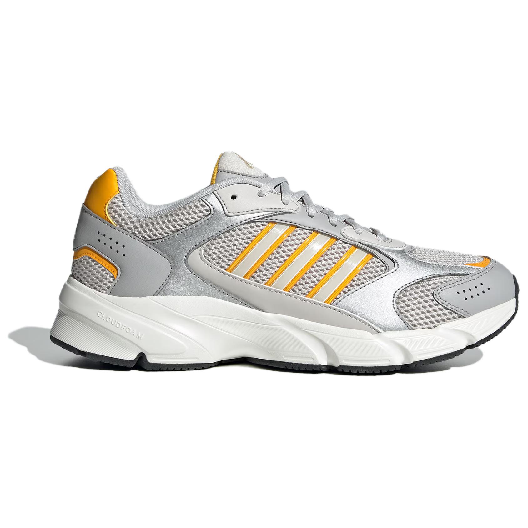 Adidas Кроссовки CRAZYCHAOS 2000 противоскользящие износостойкие низкие повседневные беговые унисекс серебристо-желтые светло-серые/темно-желтые, цвет Light Gray/Dark Yellow — фото 3