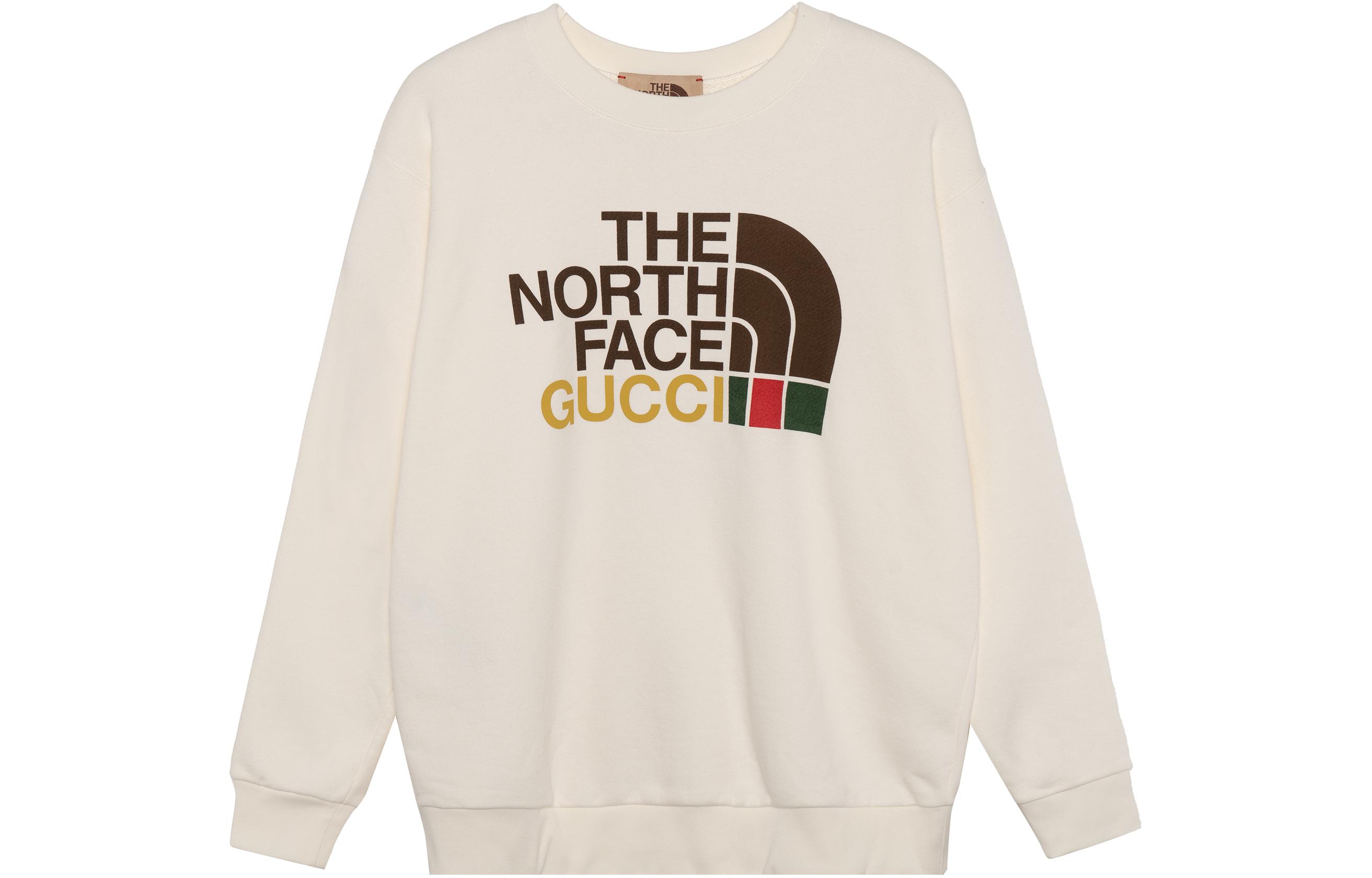 

Футболка The North Face женская хлопковая оверсайз белая GUCCI, экрю